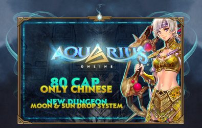 Aquarius Online | 80 CAP CH | Drop & Box System | SUN & MOON Old System | Special Events & Uniques | $200 Rewarded Events | 07.07.2023